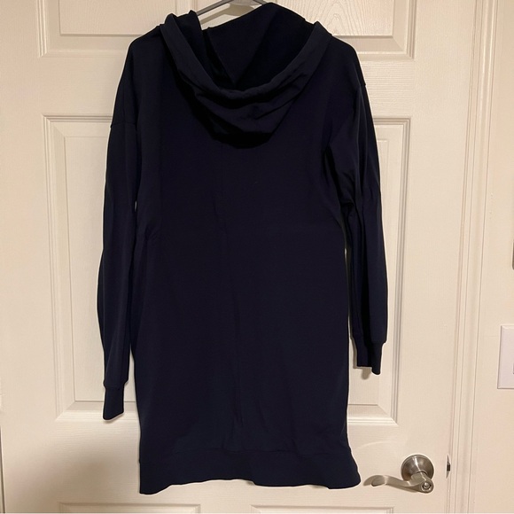 The Drop Navy Blue Hoodie Sweater Dress Size S NWOT - Picture 2 of 2